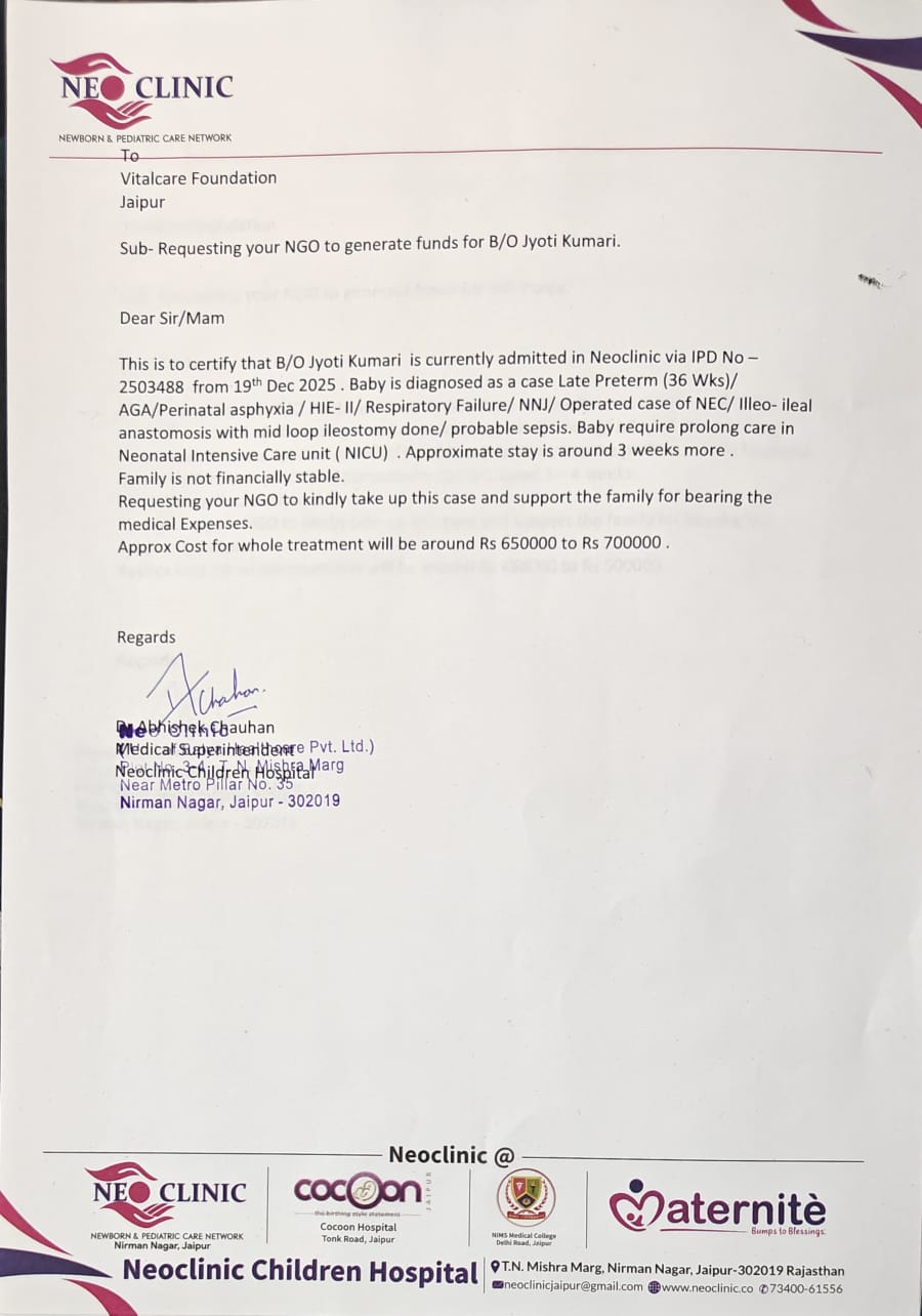 A Newborn’s Fight for Life Save Baby of Jyoti